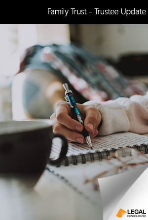 Family Trust - Trustee Update Book Cover