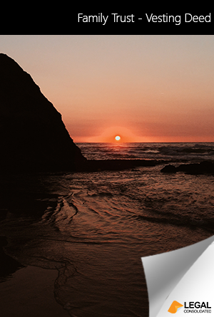 Family Trust - Vesting Deed Book Cover