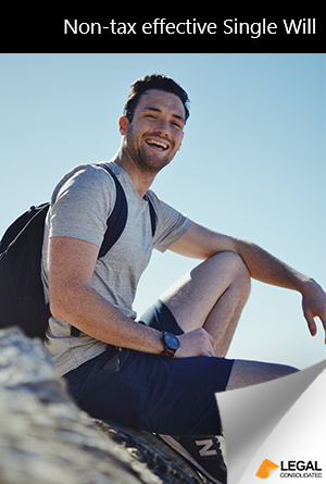 Non-tax effective Single Will Book Cover