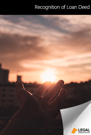 Recognition of Loan Deed Book Cover