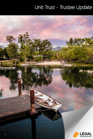 Unit Trust - Trustee Update Book Cover