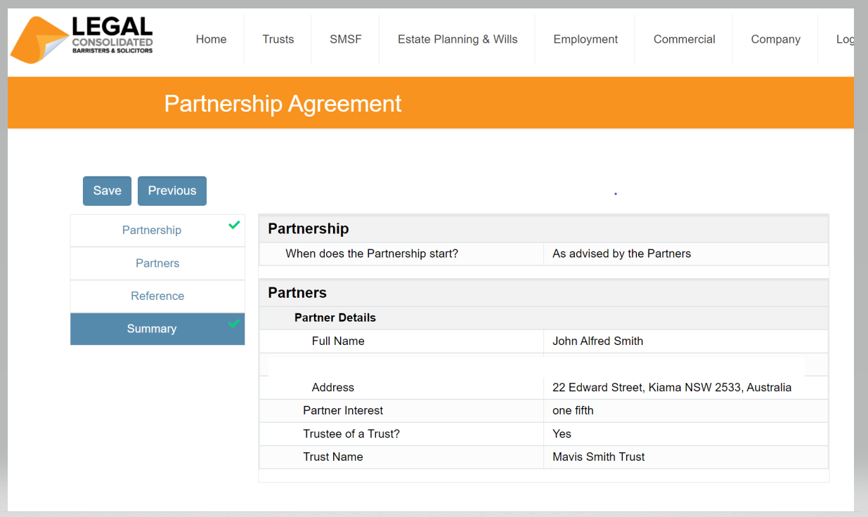 how to put a bare trustee into a partnership agreement
