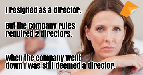 single director company can't resign